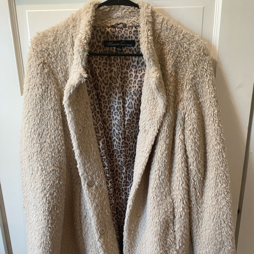 Like New! Kenneth Cole Teddy Jacket, Size Large